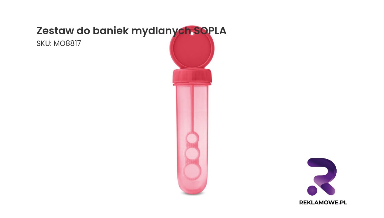 Dziecięcy zestaw do robienia baniek mydlanych marki SOPLA